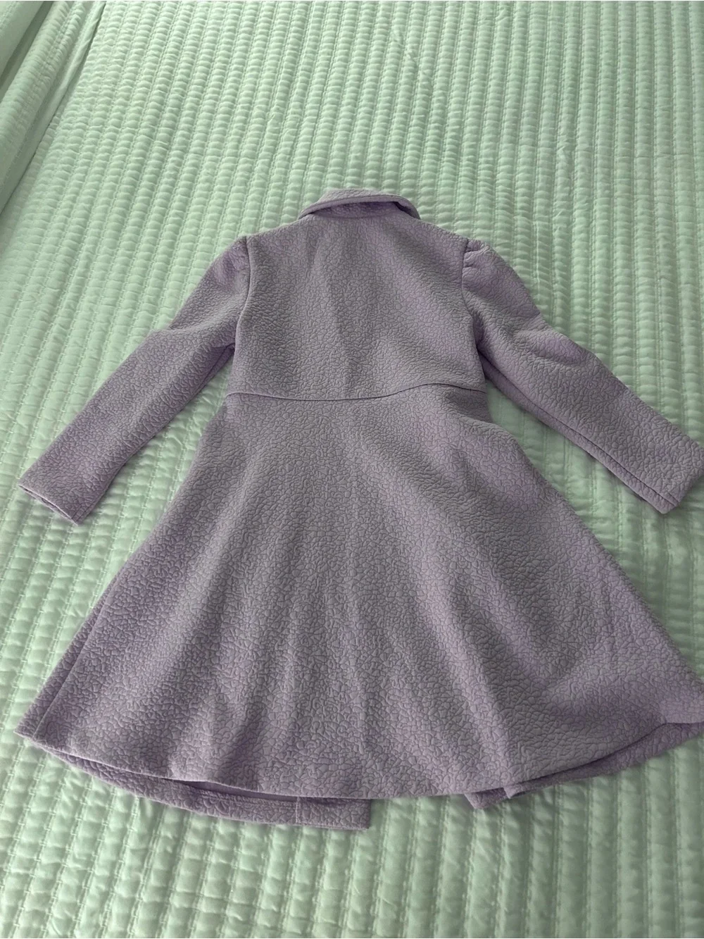 Bonnie Jean Lilac Textured Fit-and-Flare Coat Dress. Size 5T